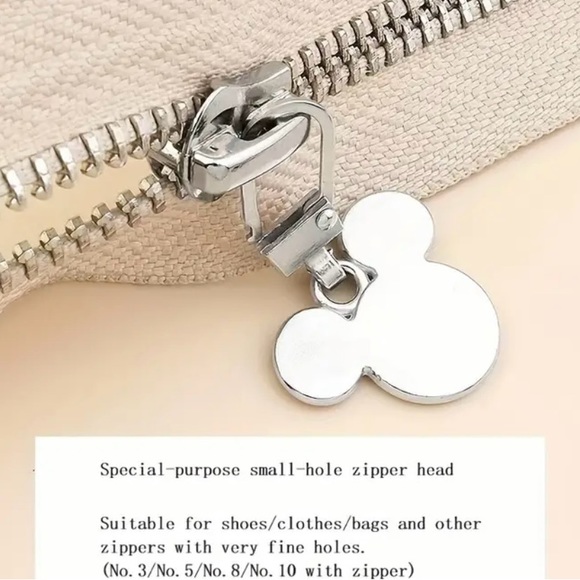 MOUSE ZIPPER PULL TABS - 5 COLORS - Picture 4 of 9